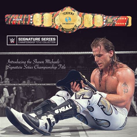 Shawn Michaels Signature Series Championship Replica Title 💘 Shawn