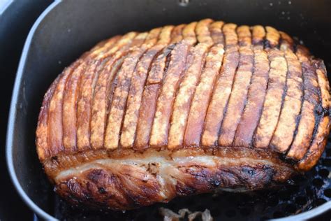 Flæskesteg i airfryer sprød saftig opskrift nogetiovnen dk