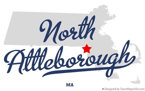 Map Of North Attleborough Ma Massachusetts