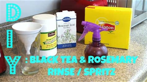 Discover the benefits of a black tea rinse for your hair plus how to do it and any problems you should be aware of. BLACK TEA & ROSEMARY Hair Spritz/ Rinse - YouTube