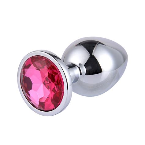 Small Size Stainless Steel Metal Anal Plug Booty Beads Stainless Steel Crystal Jewelry Sex Toys
