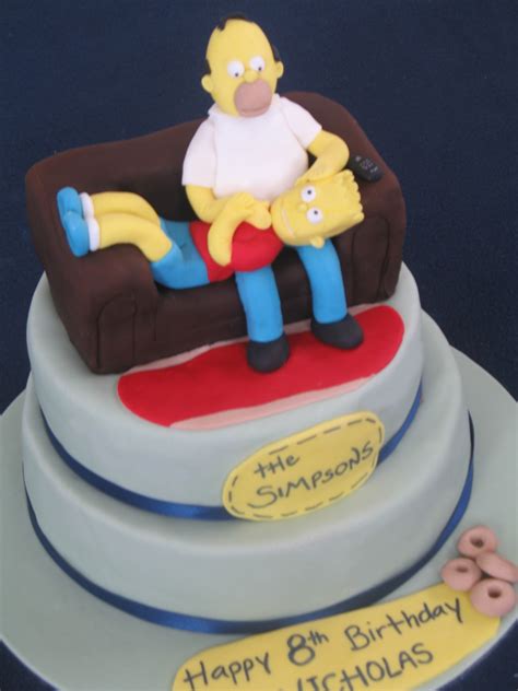 Blissfully Sweet The Simpsons Birthday Cake