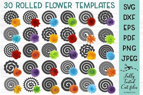 Paper Flowers Bundle Graphic By Magicartlab · Creative Fabrica