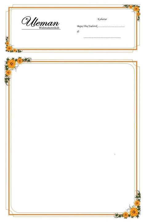 Blangko Undangan Khitanan Kosong – Goresan