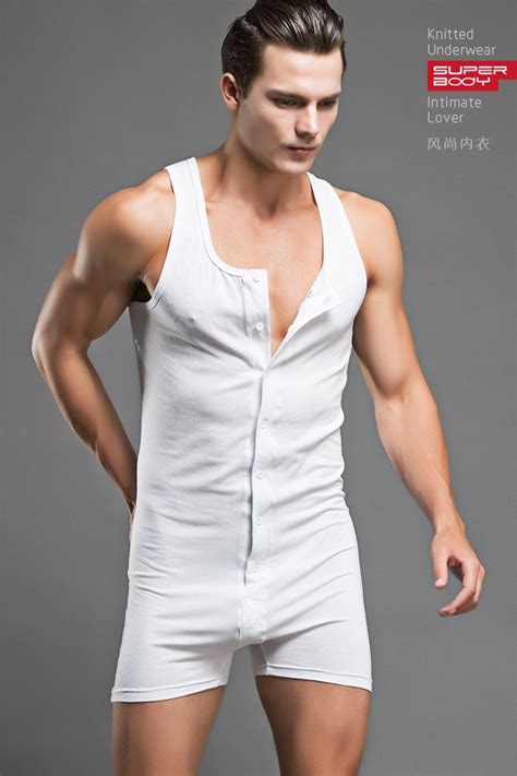 Mens Spandex Bodysuit Body Shaper For Manmens See Through Pants Gay Underwearboxer Sex