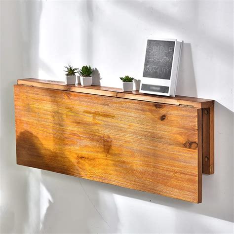 Buy Wssf Solid Wood Folding Table Wall Mounted Computer Desk Dining