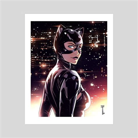 Catwoman An Art Print By Sergio Acuña Batman Comic Art Catwoman