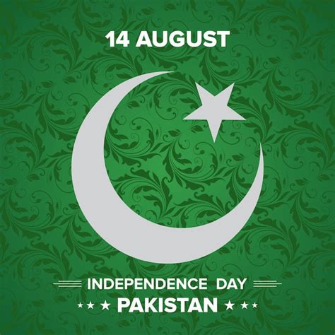Premium Vector Happy Independence Day 14 August Pakistan Greeting Card