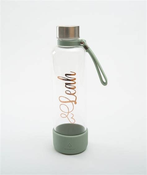 Personalized Glass Water Bottle Etsy Personalized Glass Bottle