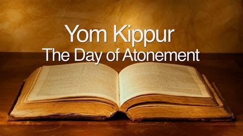 Day Of Atonement Yom Kippur