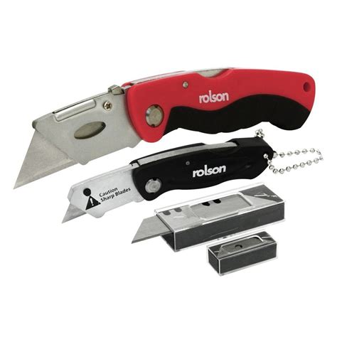 Rolson 62820 2pc Knife Set With Spare Blades