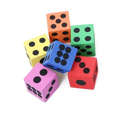 2Pcs Foam Dot Dice For Children Adult Entertainment Learning Accessory 