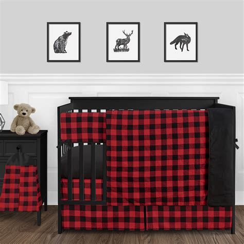 You can shop for adorable baby bedding sets for girls and boys at sears. Woodland Buffalo Plaid Check Baby Boy Nursery Crib Bedding ...