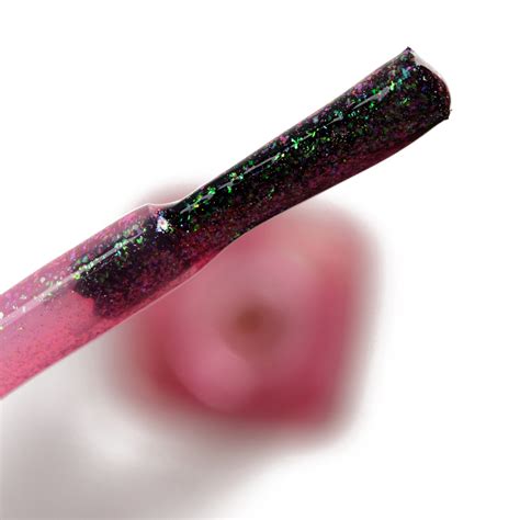 Ilnp Pink Flamingo Holographic Jelly Nail Polish Review And Swatches