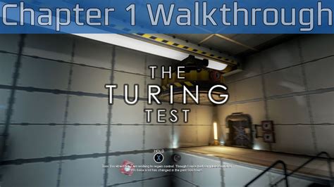 the turing test chapter one walkthrough [hd 1080p 60fps] youtube