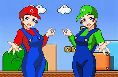 Fem Mario And Luigi By Shizuru Minamino On Deviantart