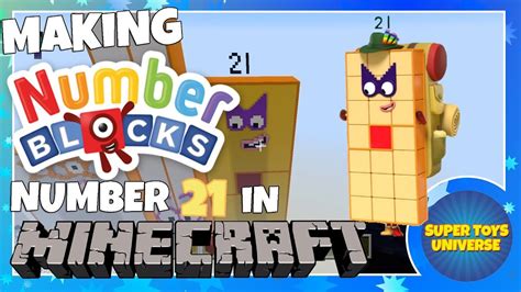 Making Numberblock 21 In Minecraft Official Version Youtube