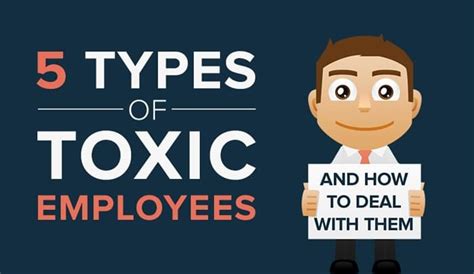 5 Types Of Toxic Employees Infographic
