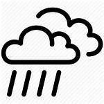 Icon Raining Cloudy Rain Moderate Climate Transparent