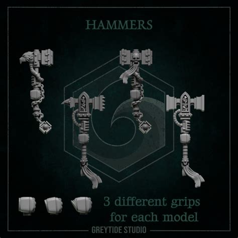 3d Printable Hammers By Greytide Studio