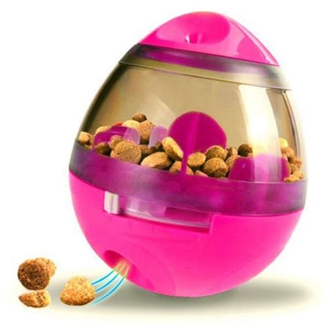 Dog Treat Dispenser Toy W Bonus Puppy Snacks Pink Buy Pet Bowls