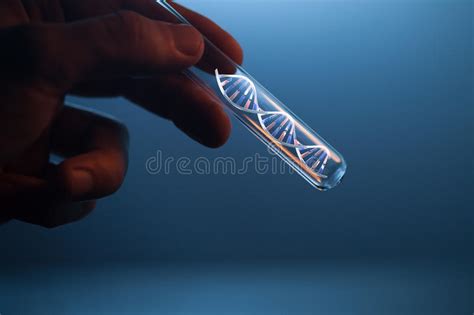 Dna Molecule In Test Tube Stock Image Image Of Pattern 16664003