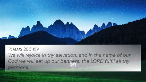 Psalms 205 Kjv 4k Wallpaper We Will Rejoice In Thy Salvation And In