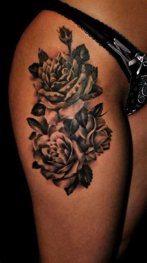 48 beautiful rose tattoo ideas. Hip tattoo | Women with Ink | Pinterest