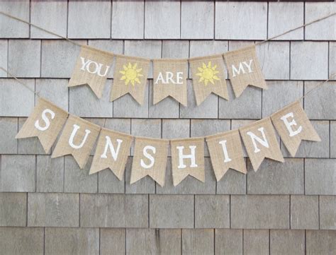 You Are My Sunshine Banner You Are My Sunshine Garland Etsy