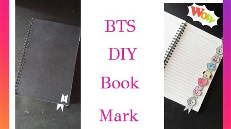 Bts Crafts Diy Paper Craft Bt21 Bookmark Youtube