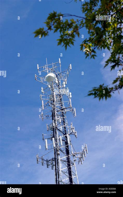 Cellular Phone Tower Stock Photo Alamy