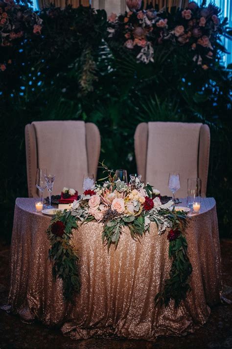 How To Give Your Ballroom Wedding A Chic Fall Style Sweetheart Table