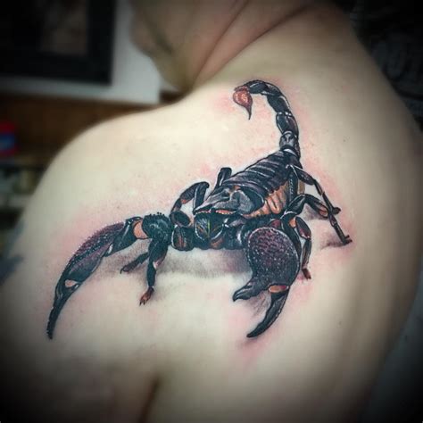 Scorpio tattoo symbolises the capability to regulate and defend oneself, powerful sexuality and a declaration of great strength. 75+ Best Scorpion Tattoo Designs & Meanings - Self ...