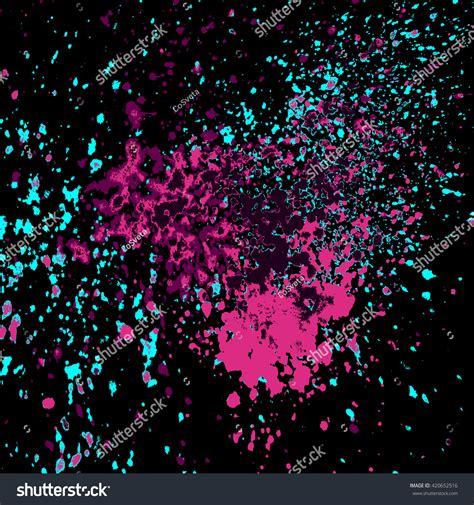 Colorful Acrylic Pink Blue Light Glitter Stock Vector Royalty Free