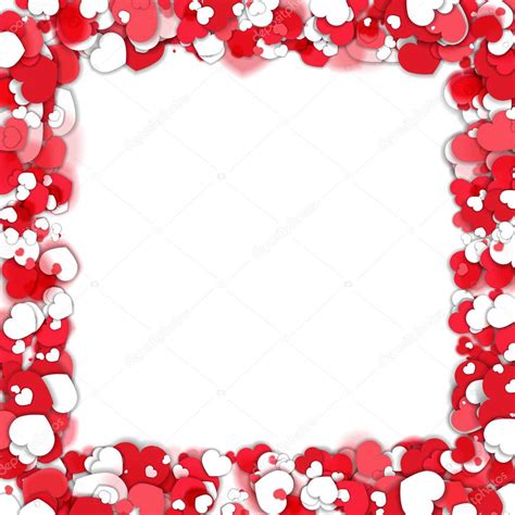 Hearts Background With Frame Stock Vector Illustration Of Valentine 29a
