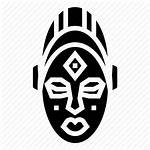 Mask Face African Icon Icons Silhouette Vector
