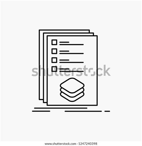 Categories Check List Listing Mark Line Stock Vector Royalty Free