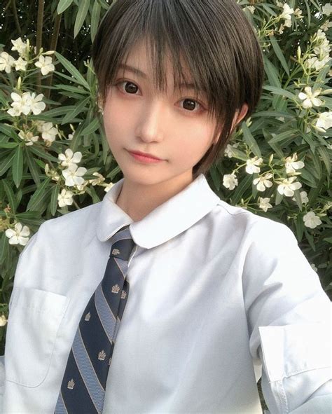 Komoshuaiさんのinstagram写真・2019年7月30日 23 07 ショートヘア 可愛い ショートヘア 女の子 ショート 美人