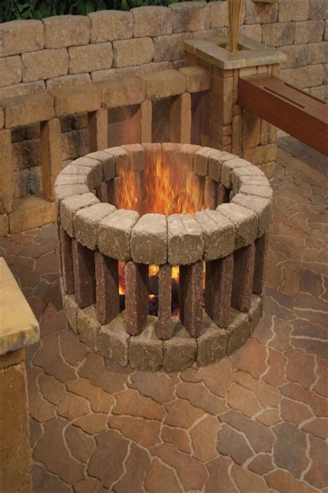 Work all the way around the top of the fire pit wall making sure that all stones are as level as possible. DIY Fire Pit Ideas to Make Your Backyard Beautiful | DIY ...