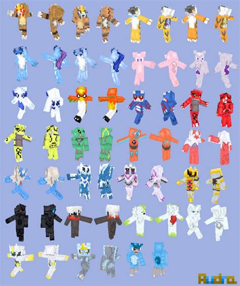 Pokemon Minecraft Skins Minecraft Folder Pinterest