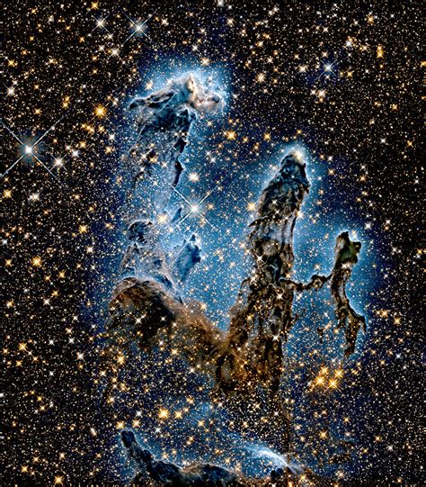 Eagle Nebula Pillars Of Creation Infrared Photograph By Weston