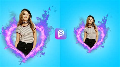 Girls Picsart Splash Heart Effect Photo Editing Tutorial Girls Photo