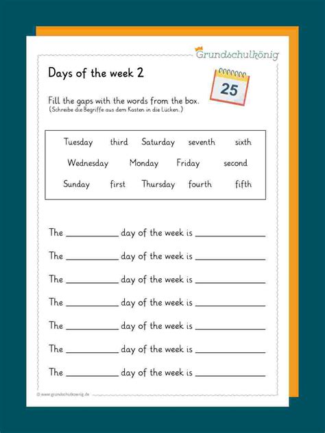 Kostenlose übungen und arbeitsblätter für englisch in der 5. Regulae: My Day Englisch 5 Klasse