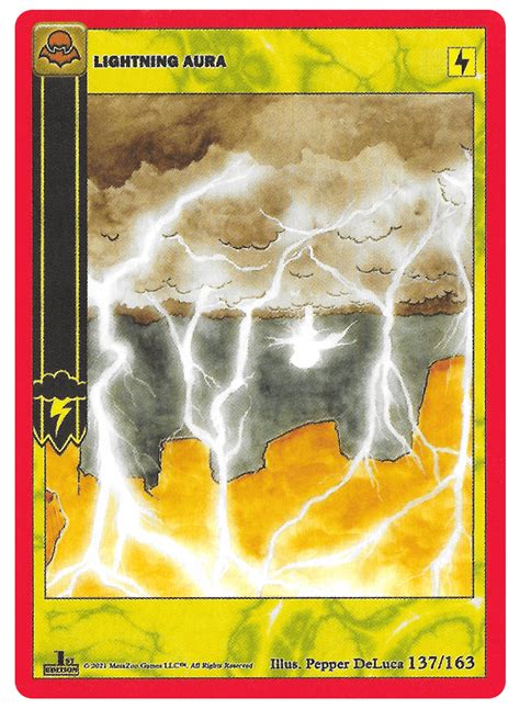 Lightning Aura 137163 Nightfall Bronze Common 1st Edition
