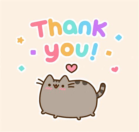 Cat Says Thank You Animated  Image