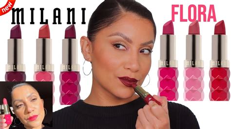 New Milani Color Fetist Lipstick Flora Edition Natural Lighting Lip