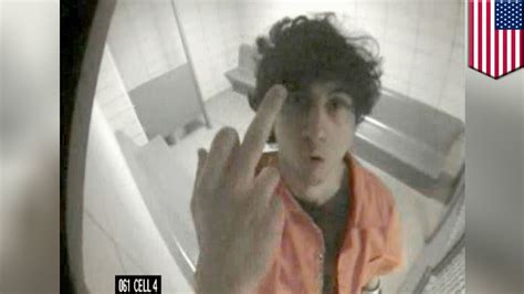 Boston Bomber Dzhokhar Tsarnaev Seen Flipping Off Camera
