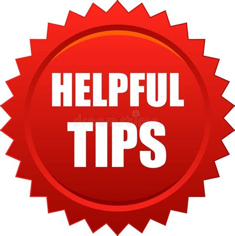 Helpful Tips Seal Stock Vector Illustration Of Idea 119299633