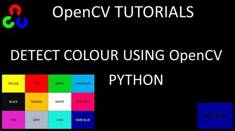 Detecting Colour In An Image Using Opencv And Python Youtube