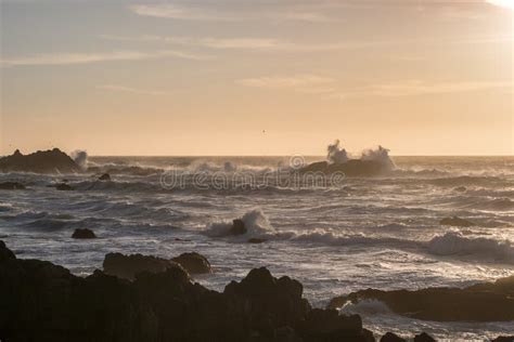 Sunset In Monterey Stock Photo Image Of Carmel Ocean 63996720